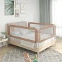 Safety rail for child's bed gray taupe fabric 140x25 cm by vidaXL, Safety railings - Ref: Foro24-10219, Price: 44,14 €, Disco...