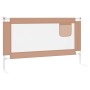 Barandilla de seguridad cama de niño gris taupe tela 140x25 cm