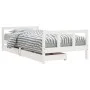 Estructura de cama infantil con cajones madera blanco 90x190 cm de vidaXL, Cunas y camas para niños - Ref: Foro24-834418, Pre...