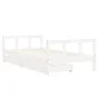 Estructura de cama infantil con cajones madera blanco 90x190 cm de vidaXL, Cunas y camas para niños - Ref: Foro24-834418, Pre...