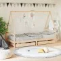 Children's bed frame with pine wood drawers 90x190 cm by vidaXL, Cribs and beds for children - Ref: Foro24-834477, Price: 145...