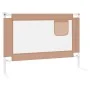 Child bed safety rail taupe gray fabric 90x25 cm by vidaXL, Safety railings - Ref: Foro24-10216, Price: 49,14 €, Discount: %