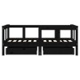 Children's bed frame with black pine wood drawers 70x140cm by vidaXL, Cribs and beds for children - Ref: Foro24-834413, Price...