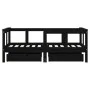 Children's bed frame with black pine wood drawers 70x140cm by vidaXL, Cribs and beds for children - Ref: Foro24-834413, Price...
