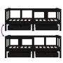 Children's bed frame with black pine wood drawers 70x140cm by vidaXL, Cribs and beds for children - Ref: Foro24-834413, Price...