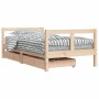 Kinderbettgestell mit Kiefernholzschubladen 80x160cm von vidaXL, Kinderbetten und Betten für Kinder - Ref: Foro24-834414, Pre...