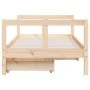 Children's bed frame with pine wood drawers 80x160cm by vidaXL, Cribs and beds for children - Ref: Foro24-834414, Price: 120,...
