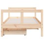 Kinderbettgestell mit Kiefernholzschubladen 80x160cm von vidaXL, Kinderbetten und Betten für Kinder - Ref: Foro24-834414, Pre...
