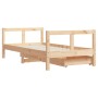 Kinderbettgestell mit Kiefernholzschubladen 80x160cm von vidaXL, Kinderbetten und Betten für Kinder - Ref: Foro24-834414, Pre...