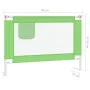 Child bed safety rail green fabric 90x25 cm by vidaXL, Safety railings - Ref: Foro24-10189, Price: 33,02 €, Discount: %