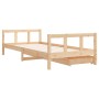 Estructura de cama para niños con cajones madera pino 90x200 cm de vidaXL, Cunas y camas para niños - Ref: Foro24-834408, Pre...