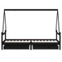 Children's bed frame with black pine wood drawers 90x200cm by vidaXL, Cribs and beds for children - Ref: Foro24-834470, Price...