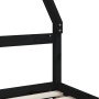Children's bed frame with black pine wood drawers 90x200cm by vidaXL, Cribs and beds for children - Ref: Foro24-834470, Price...