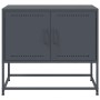 Mueble para TV de acero gris antracita 68,5x39x60,5 cm