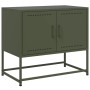 Mueble para TV de acero verde oliva 68,5x39x60,5 cm en Muebles TV | Comprar online en Foro24