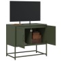 Mueble para TV de acero verde oliva 68,5x39x60,5 cm en Muebles TV | Comprar online en Foro24