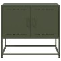 Mueble para TV de acero verde oliva 68,5x39x60,5 cm en Muebles TV | Comprar online en Foro24
