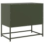 Mueble para TV de acero verde oliva 68,5x39x60,5 cm en Muebles TV | Comprar online en Foro24