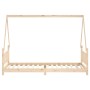 Children's bed frame solid pine wood 90x200 cm by vidaXL, Cribs and beds for children - Ref: Foro24-834498, Price: 122,03 €, ...