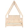 Kinderbettgestell aus massivem Kiefernholz 90x200 cm von vidaXL, Kinderbetten und Betten für Kinder - Ref: Foro24-834498, Pre...