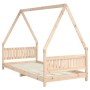 Kinderbettgestell aus massivem Kiefernholz 90x200 cm von vidaXL, Kinderbetten und Betten für Kinder - Ref: Foro24-834498, Pre...