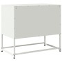 Mueble para TV de acero blanco 68,5x39x60,5 cm