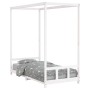 Bettgestell für Kinder Zirbenholz weiß 90x190 cm von vidaXL, Kinderbetten und Betten für Kinder - Ref: Foro24-834517, Preis: ...