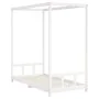 Bettgestell für Kinder Zirbenholz weiß 90x190 cm von vidaXL, Kinderbetten und Betten für Kinder - Ref: Foro24-834517, Preis: ...