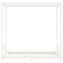 Bettgestell für Kinder Zirbenholz weiß 90x190 cm von vidaXL, Kinderbetten und Betten für Kinder - Ref: Foro24-834517, Preis: ...