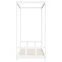 Bettgestell für Kinder Zirbenholz weiß 90x190 cm von vidaXL, Kinderbetten und Betten für Kinder - Ref: Foro24-834517, Preis: ...