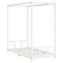Bettgestell für Kinder Zirbenholz weiß 90x190 cm von vidaXL, Kinderbetten und Betten für Kinder - Ref: Foro24-834517, Preis: ...