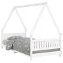 Bed frame for children made of white pine wood 90x200 cm by vidaXL, Cribs and beds for children - Ref: Foro24-834499, Price: ...