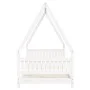 Bed frame for children made of white pine wood 90x200 cm by vidaXL, Cribs and beds for children - Ref: Foro24-834499, Price: ...
