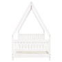 Kinderbettgestell Zirbenholz weiß 90x200 cm von vidaXL, Kinderbetten und Betten für Kinder - Ref: Foro24-834499, Preis: 137,1...