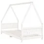 Bed frame for children made of white pine wood 90x200 cm by vidaXL, Cribs and beds for children - Ref: Foro24-834499, Price: ...