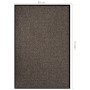 Beige doormat 80x120 cm by vidaXL, Doormats - Ref: Foro24-331578, Price: 36,26 €, Discount: %