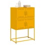 Aparador de acero amarillo mostaza 68,5x38,5x107 cm