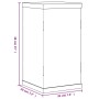 Caja de exposición acrílico transparente 20x20x38 cm