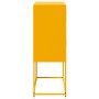 Aparador de acero amarillo mostaza 68,5x38,5x107 cm