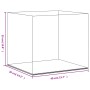 Caja de exposición acrílico transparente 40x36x35 cm