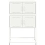 Aparador de acero blanco 68,5x38,5x107 cm en Aparadores | Comprar online en Foro24