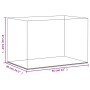 Caja de exposición acrílico transparente 56x36x37 cm