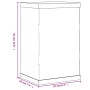 Caja de exposición acrílico transparente 22x18x35 cm