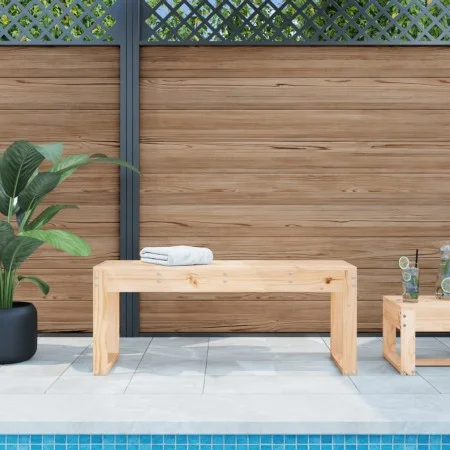 Garden bench solid pine wood 110x38x45 cm by vidaXL, garden benches - Ref: Foro24-825093, Price: 76,01 €, Discount: %
