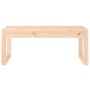 Banco de jardín madera maciza de pino 110x38x45 cm