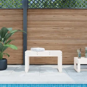 Garden bench solid white pine wood 80x38x45 cm by vidaXL, garden benches - Ref: Foro24-825087, Price: 66,62 €, Discount: %