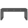 Garden bench solid gray pine wood 110x38x45 cm by vidaXL, garden benches - Ref: Foro24-825095, Price: 80,59 €, Discount: %