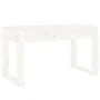 Banco de jardín madera maciza de pino blanco 80x38x45 cm de vidaXL, Bancos de jardín - Ref: Foro24-825087, Precio: 66,79 €, D...