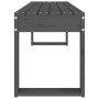 Gartenbank aus massivem grauem Kiefernholz 110x38x45 cm von vidaXL, Gartenbänke - Ref: Foro24-825095, Preis: 81,87 €, Rabatt: %