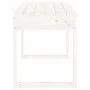 Banco de jardín madera maciza de pino blanco 80x38x45 cm de vidaXL, Bancos de jardín - Ref: Foro24-825087, Precio: 66,79 €, D...